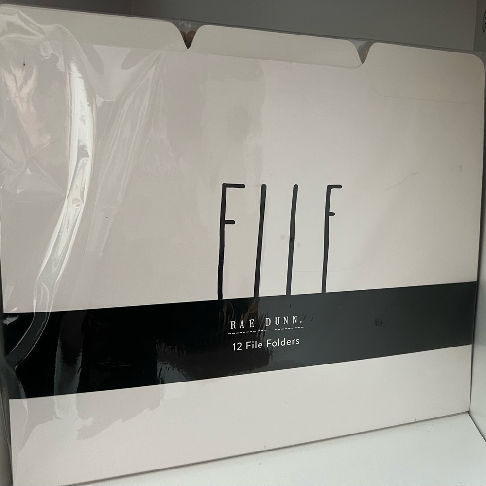 NWT Rae Dunn file folders